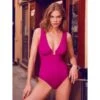 Träger Badeanzug ECAILLE Fuchsia Von Nicole Olivier 2 Träger Badeanzug ECAILLE Fuchsia Von Nicole Olivier -Mode Dessous Geschäft badeanzug ecaille hot pop nicole olivier