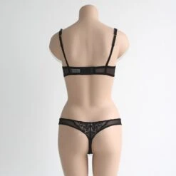 Tüll- String PETITS BIJOUX Von La Perla -Mode Dessous Geschäft bh set schwarz la perla rueckseite