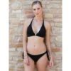 Triangel-Bikini NERO Schwarz-gold Von Chiara Fiorini -Mode Dessous Geschäft bikini schwarz cft526 slip schwarz cfb529 chiara fiorini 2