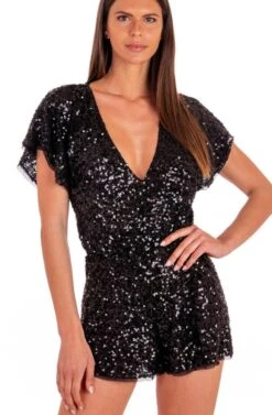 Jumpsuit PAILLETTES Von Pin-Up Stars 11 Jumpsuit PAILLETTES Von Pin-Up Stars -Mode Dessous Geschäft einteiler pb035tu schwarz pailletten pin up stars 2 1