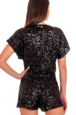 Jumpsuit PAILLETTES Von Pin-Up Stars 14 Jumpsuit PAILLETTES Von Pin-Up Stars -Mode Dessous Geschäft einteiler pb035tu schwarz pailletten pin up stars 4 5