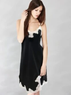 100% Seide Neglige SATIN + LACE Kurz Von Eva B. Bitzer 26 100% Seide Neglige SATIN + LACE Kurz Von Eva B. Bitzer -Mode Dessous Geschäft seide spitze neglige 29314478 schwarz weiss eva b bitzer 1 7 1